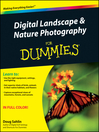 Cover image for Digital Landscape and Nature Photography For Dummies